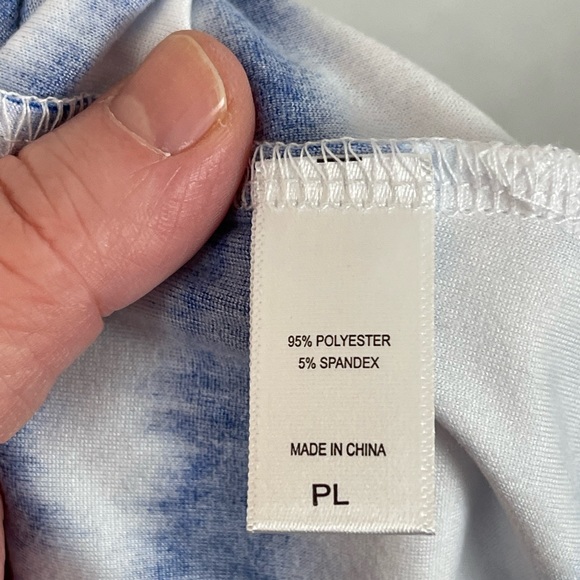 The original Muk Luks Cloud Jersey Knit Tye Dye Midi Dress Women Size PL - Picture 4 of 7